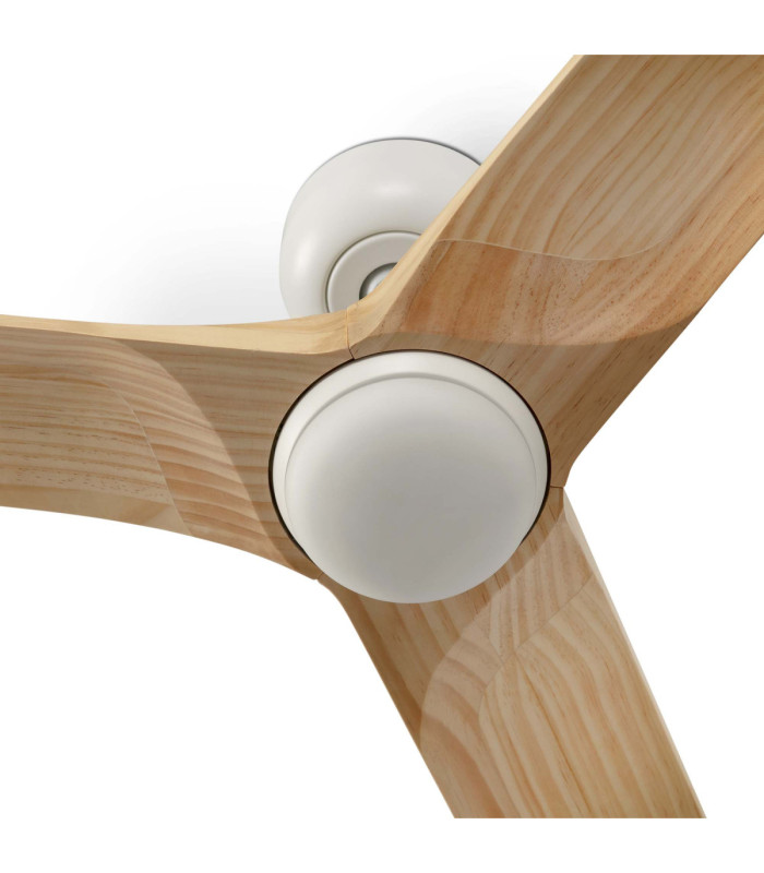 Heywood 132cm LED Ceiling Fan White Pine Blades-4