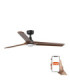 Heywood 132cm Smart LED Ceiling Fan Black Walnut Blades-1