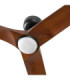 Heywood 132cm Smart LED Ceiling Fan Black Walnut Blades-3