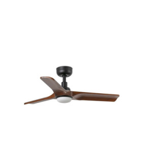 Heywood 90cm LED Ceiling Fan Black Walnut Blades-1