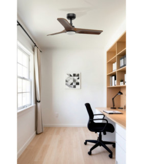 Heywood 90cm LED Ceiling Fan Black Walnut Blades-2