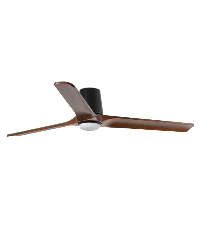 Heywood Tub 132cm LED Ceiling Fan Black Walnut Blades-1