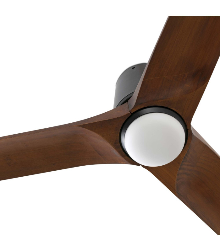 Heywood Tub 132cm LED Ceiling Fan Black Walnut Blades-3
