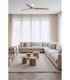 Heywood Tub 132cm LED Ceiling Fan White Pine Blades-2