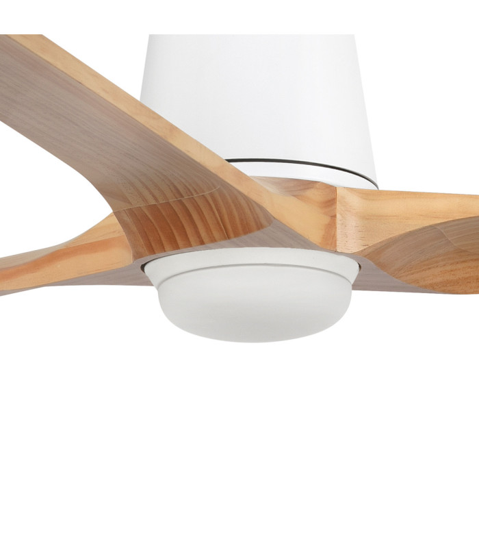 Heywood Tub 132cm LED Ceiling Fan White Pine Blades-3