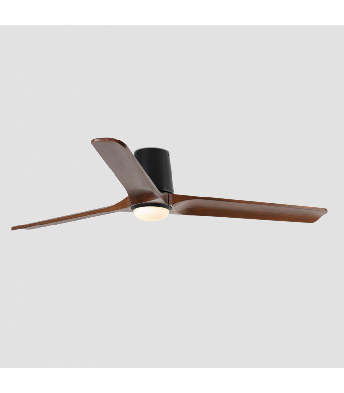 Heywood Tub 132cm Smart LED Ceiling Fan Black Walnut Blades-5