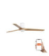 Heywood Tub 132cm Smart LED Ceiling Fan White Pine Blades-1