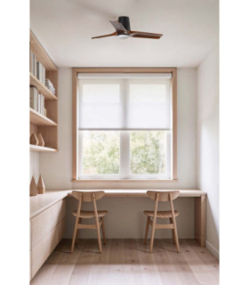 Heywood Tub 90cm LED Ceiling Fan Black Walnut Blades-2