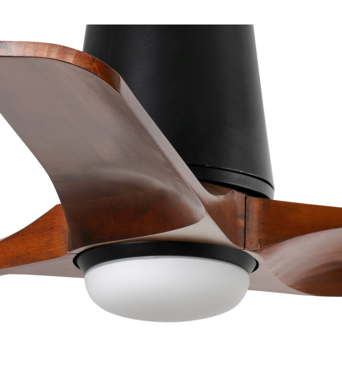 Heywood Tub 90cm LED Ceiling Fan Black Walnut Blades-3