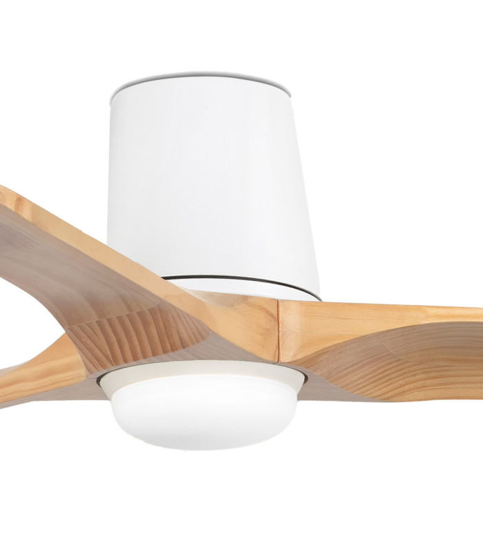 Heywood Tub 90cm LED Ceiling Fan White Pine Blades-3