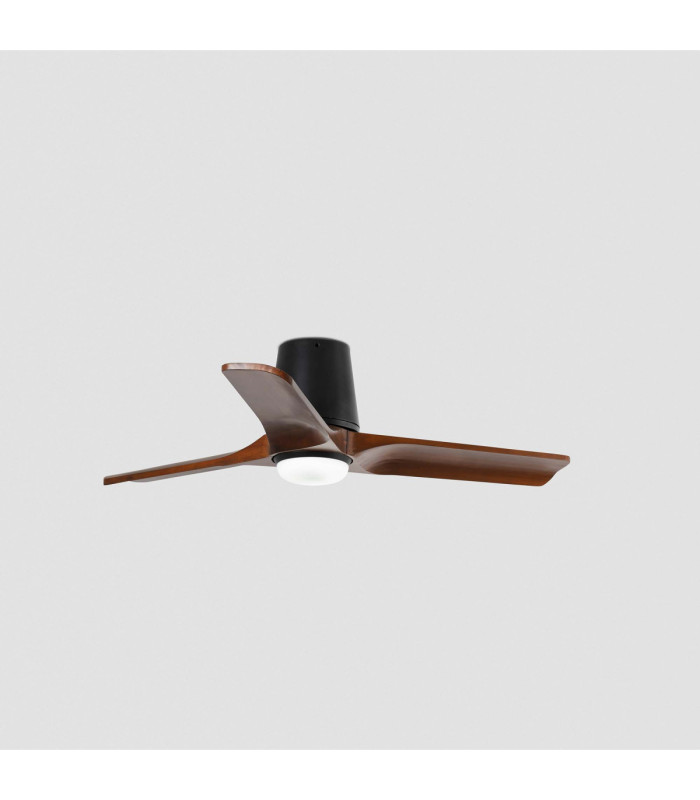 Heywood Tub 90cm Smart LED Ceiling Fan Black Walnut Blades-6