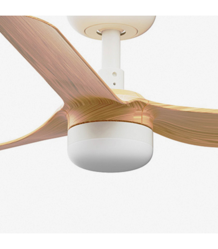 Mini Punt 90cm LED Ceiling Fan White Light Wood Blades-3
