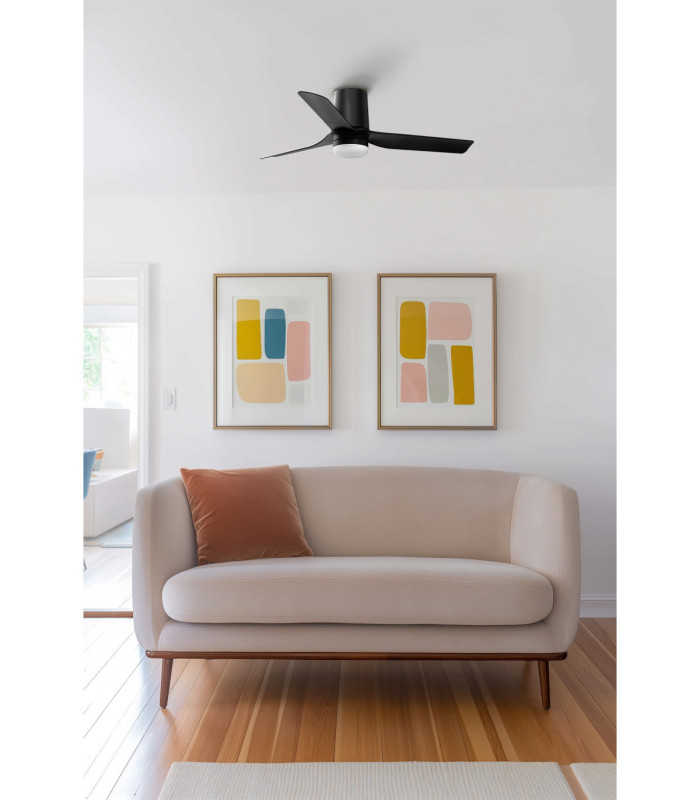 Mini Punt Tub 90cm LED Ceiling Fan Black-2
