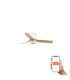 Mini Punt Tub 90cm Smart LED Ceiling Fan Black-1