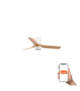 Mini Punt Tub 90cm Smart LED Ceiling Fan Black-1