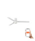 Mini Punt Tub 90cm Smart LED Ceiling Fan White-1