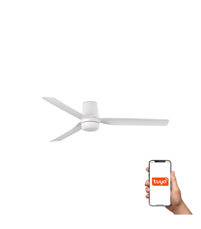 Mini Punt Tub 90cm Smart LED Ceiling Fan White-1