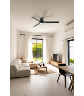 Punt Tub 130cm LED Ceiling Fan Black-2