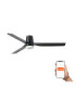 Punt Tub 130cm Smart LED Ceiling Fan Black-1