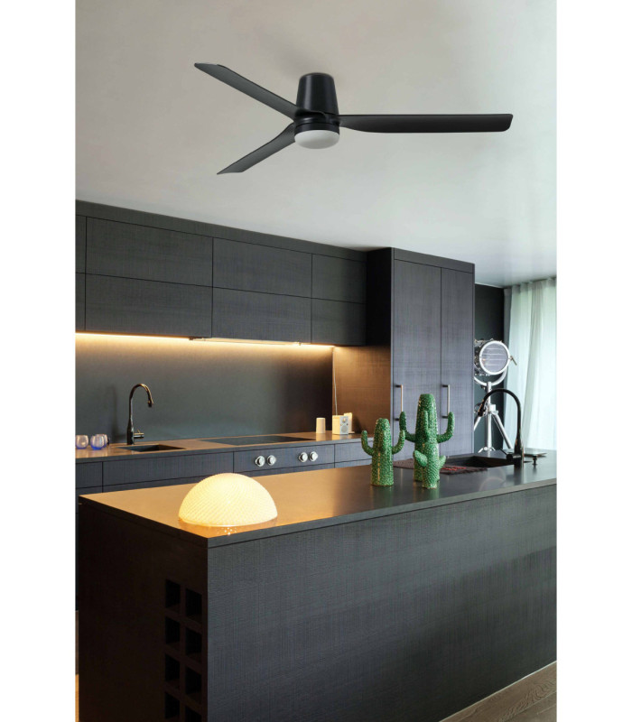 Punt Tub 130cm Smart LED Ceiling Fan Black-2