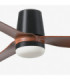 Punt Tub 130cm Smart LED Ceiling Fan Black Dark Wood Blades-3