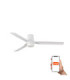 Punt Tub 130cm Smart LED Ceiling Fan White-1