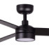 Rudder 106cm LED Ceiling Fan Matt Black Walnut Blade 3 Blade Reversible -3