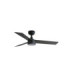 Rudder 106cm LED Ceiling Fan Matt Black Walnut Blade 3 Blade Reversible -4