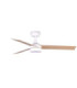 Rudder 106cm LED Ceiling Fan Matt White Ash Blade 3 Blade Reversible -1