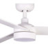 Rudder 106cm LED Ceiling Fan Matt White Ash Blade 3 Blade Reversible -4