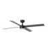 Rudder 132cm LED Ceiling Fan Matt Black Walnut Blade 4 Blade Reversible -1