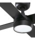 Rudder 132cm LED Ceiling Fan Matt Black Walnut Blade 4 Blade Reversible -3