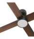 Rudder 132cm LED Ceiling Fan Matt Black Walnut Blade 4 Blade Reversible -5