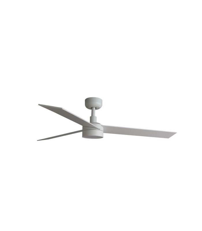 Rudder 132cm LED Ceiling Fan Matt White Ash Blade 3 Blade Reversible -1