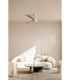 Rudder 132cm LED Ceiling Fan Matt White Ash Blade 3 Blade Reversible -2
