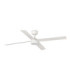 Rudder 132cm Smart LED Ceiling Fan Matt White 4 Blade Reversible -1