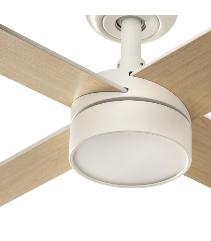 Rudder 132cm Smart LED Ceiling Fan Matt White 4 Blade Reversible -3
