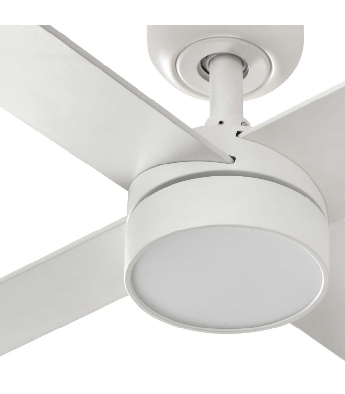 Rudder 132cm Smart LED Ceiling Fan Matt White 4 Blade Reversible -5