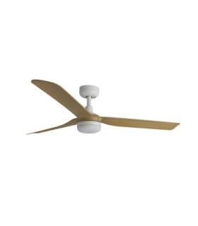 Punt 130cm LED Ceiling Fan White Light Wood Blades-1