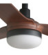 Punt 130cm LED Ceiling Fan Black Dark Wood Blades-3