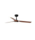 Punt 130cm LED Ceiling Fan Black Dark Wood Blades-4