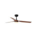 Punt 130cm LED Ceiling Fan Black Dark Wood Blades-6