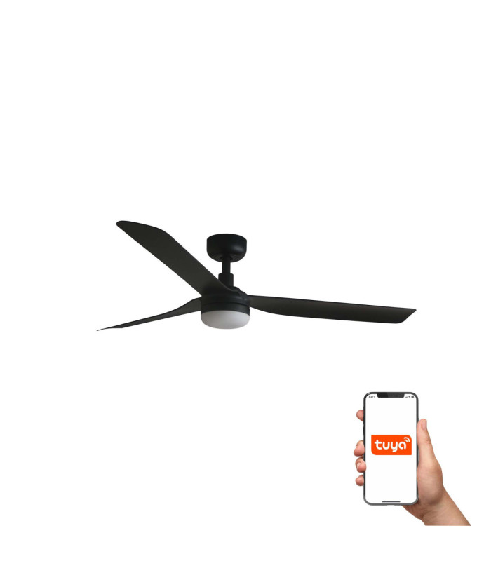 Punt 130cm Smart LED Ceiling Fan Black-1
