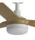 Punt 130cm Smart LED Ceiling Fan White Light Wood Blades-3