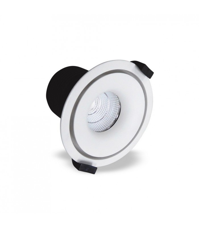 LED Recessed Round Downlight, White/White, 60 deg. Beam Angle, 780lm, 4000K, IP20, DRIVER NOT INC. - 4