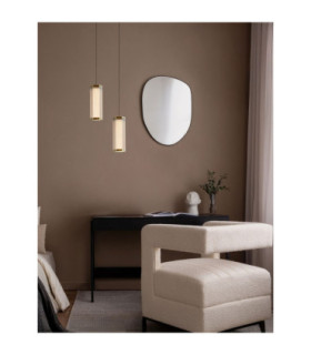 Essenzo Slim Pendant Ceiling Light Antique Brass Triac Dimmable LED 7W 385lm 3000K-2