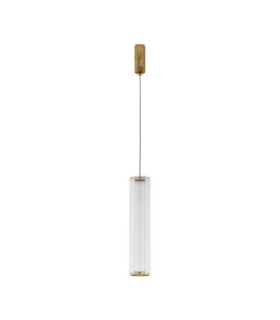 Essenzo Slim Pendant Ceiling Light Antique Brass Triac Dimmable LED 12W 660lm 3000K-1