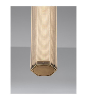 Essenzo Slim Pendant Ceiling Light Antique Brass Triac Dimmable LED 12W 660lm 3000K-2