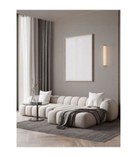 Essenzo Integrated LED Wall Lamp Antique Brass LED 10W 550lm 3000K-2