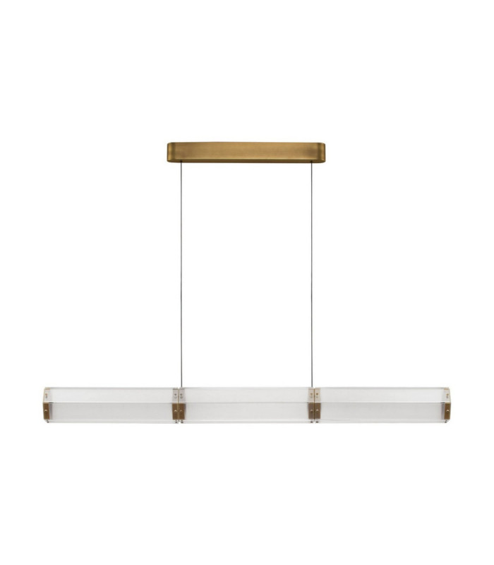 Essenzo Bar Pendant Ceiling Light Antique Brass Triac Dimmable LED 24W 1320lm 3000K-1
